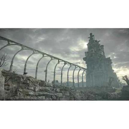 Shadow Of The Colossus PS4 UK - PlayStation 4 game with improved graphics and performance, featuring epic adventure against giant creatures, exploration, and puzzle-solving. Ideal for PS4 gamers seeking memorable gameplay exp