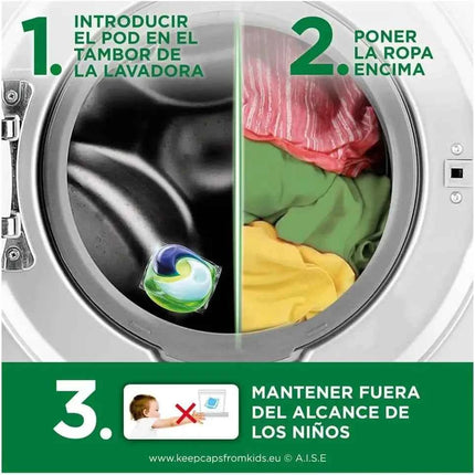 Ariel all-in-1 pods liquid detergent – pack of 3 26+9 (total 105 capsules) |   Deep cleaning, easy dosage, for washing machine
