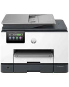 HP LaserJet Pro 9130b multifunction color printer with Wi-Fi and duplex printing, featuring fast 39 ppm printing speed, 4800 x 1200 dpi resolution, and compatible with refillable ink cartridges for cost-effective printing.