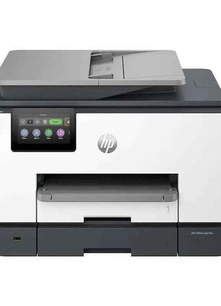 HP LaserJet Pro 9130b multifunction color printer with Wi-Fi and duplex printing, featuring fast 39 ppm printing speed, 4800 x 1200 dpi resolution, and compatible with refillable ink cartridges for cost-effective printing.