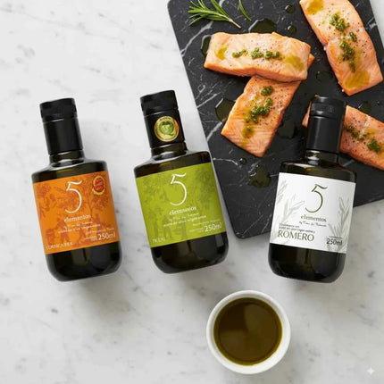 5 Elementos - Picual Extra Virgin Olive Oil 250ml, Intensity and Authentic Flavor, SIQEV Quality