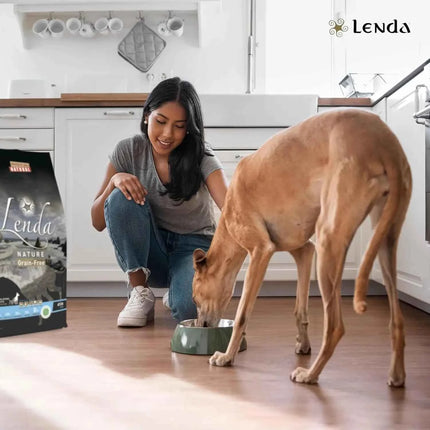 Lenda Nature Tuna – Grain-Free Hypoallergenic Dog Food, ideal for all ages, 0% grains, rich in high-quality tuna, Omega 3 & 6 for healthy skin and coat, supports digestion and immunity.
