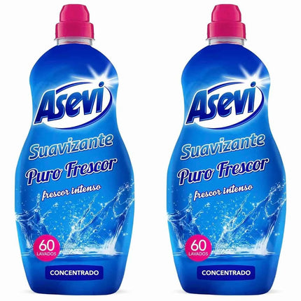 Asevi- fresh softener 1380ml each bottle asevi puro clothes washer freshness long-lasting fragrance soft and cared for clothing 60 or 120 or 180 doses