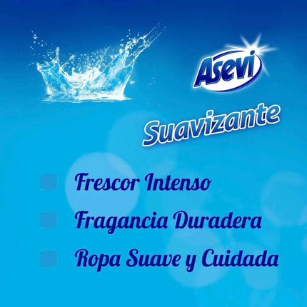 Asevi- fresh softener 1380ml each bottle asevi puro clothes washer freshness long-lasting fragrance soft and cared for clothing 60 or 120 or 180 doses