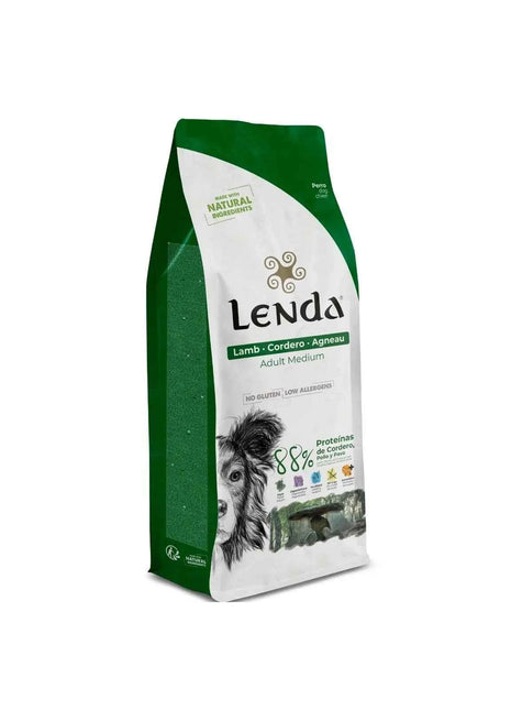 Lenda Lamb - Natural Dog Food Rich in Lamb, 27% Highly Digestible Protein for All Ages, Hypoallergenic and Joint Health Support with Functional Ingredients, Balanced Nutrition for Dogs