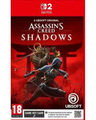 Assassin's Creed Shadows for Nintendo Switch 2 - Action-Adventure Game set in Feudal Japan with Assassin and Samurai characters, featuring stealth gameplay and immersive world exploration.