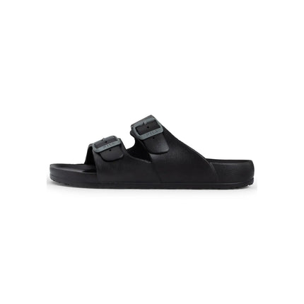 FILA | Infradito da uomo, Ciabatta Matero, EVA monoblocco, Leggera, Flessibile e Resistente all'acqua, Sandali da piscina e spiaggia con logo inciso, Verde e Nero