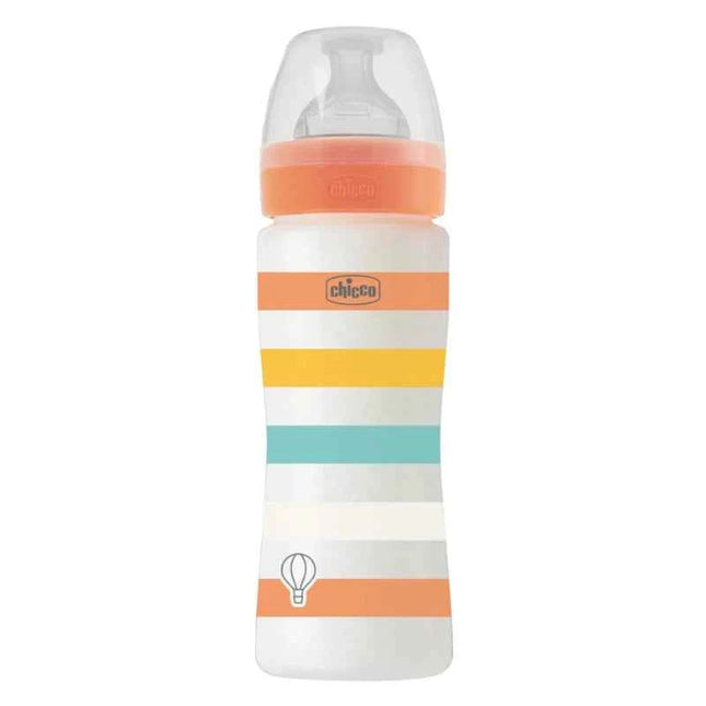 CHICCO BIBERON BENESSERE UNISEX + 4 M. SILICONE FLOW RAPID 330 ML.