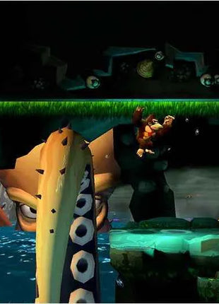 Donkey Kong Country Returns HD for Nintendo Switch - Nintendo game featuring enhanced HD graphics, co-op mode, and 80 levels of action-packed adventure against the Tiki Tak Tribe. Enjoy a classic switch game experience!
