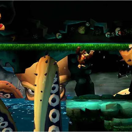 Donkey Kong Country Returns HD for Nintendo Switch - Nintendo game featuring enhanced HD graphics, co-op mode, and 80 levels of action-packed adventure against the Tiki Tak Tribe. Enjoy a classic switch game experience!