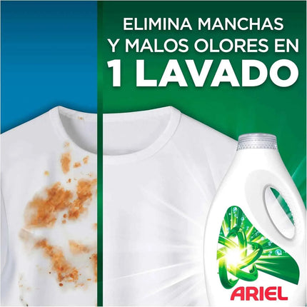 Pack of ariel liquid washing machine detergent 35 washes or 70 washes or 105 washes, original, improved cleaning soap in colder cycles with exclusive cold cleaning technology