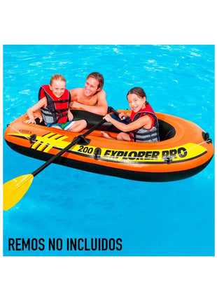 Bote Gonfiabile Explorer Pro 200 di INTEX – Ideale per Bambini e Avventure Acquatiche, Sicuro e Resistente per Piscina o Fiume
