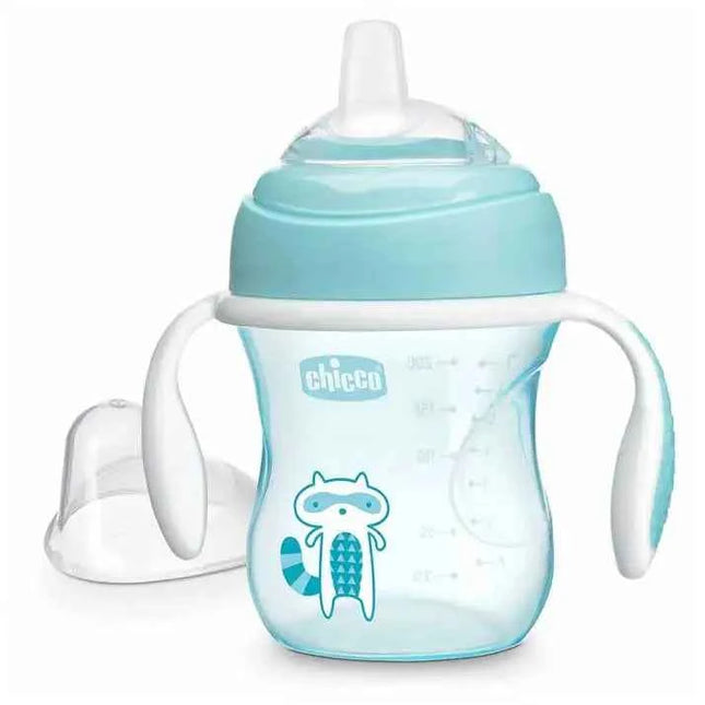 Chicco child transition glass 4m+ 200ml - no spills