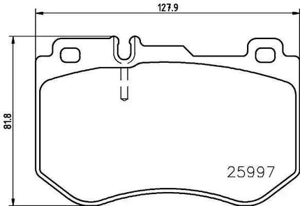Brake pad set p 50 123 brembo