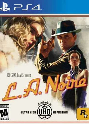 L.A. Noire PS4 UK - PlayStation 4 game set in 1940s Los Angeles, featuring a gripping detective story and inspired by real crimes, perfect for PS4 gaming enthusiasts.