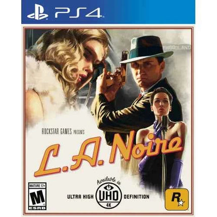 L.A. Noire PS4 UK - PlayStation 4 game set in 1940s Los Angeles, featuring a gripping detective story and inspired by real crimes, perfect for PS4 gaming enthusiasts.