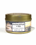 Candela Profumata Eucalyptus Ice Cera Soia - Candela Artigianale Rinfrescante - OrizonShop
