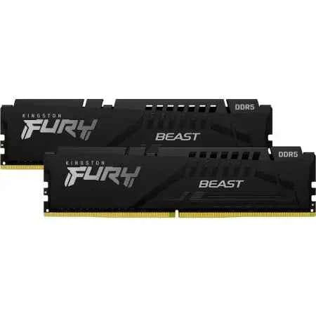 Kingston fury beast ddr5 5600mhz 16gb 2x8gb cl36 ram memory (kf556c36bbek2-16)