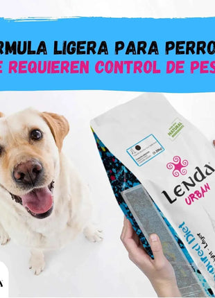 Lenda Urban Light - Natural Low-Calorie Dog Food for Mini and Medium Breeds, with 32% Protein and Joint Support (Glucosamine, Chondroitin) for Digestive Health, made from Natural Ingredients like Corn and Rice.