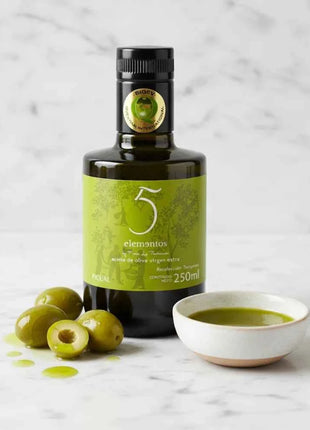 5 Elementos - Picual Extra Virgin Olive Oil 250ml, Intensity and Authentic Flavor, SIQEV Quality