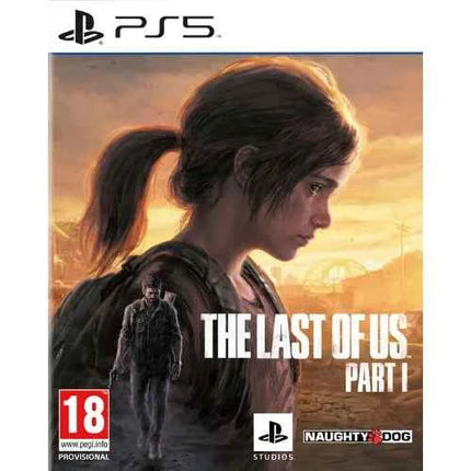 The Last Of Us Part I PS5 - PlayStation 5 game with enhanced graphics, 3D audio, haptic feedback, and fast loading times; includes the original story and Left Behind expansion for immersive gameplay experience.