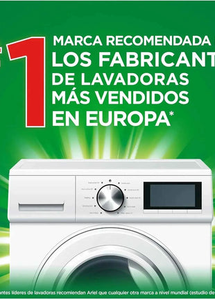 Ariel liquid washing machine detergent, 200 4x washes (32+18), stain remover soap, more extra stain remover power, deep cleaning