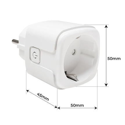 LED ATOMANT Smart WiFi Plug 16A with Energy Monitor, Remote Control via Smart Life App, Compatible with Alexa and Google Home, Programmable Timers for Home Automation