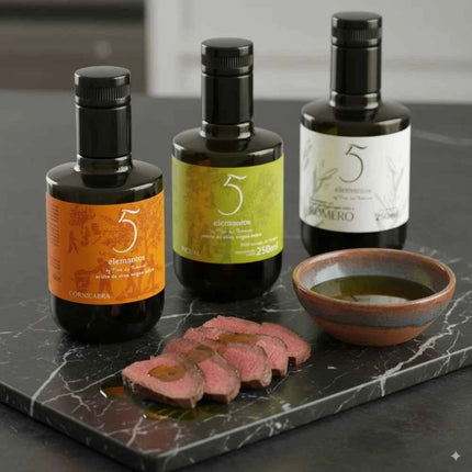 5 Elementos - Picual Extra Virgin Olive Oil 250ml, Intensity and Authentic Flavor, SIQEV Quality
