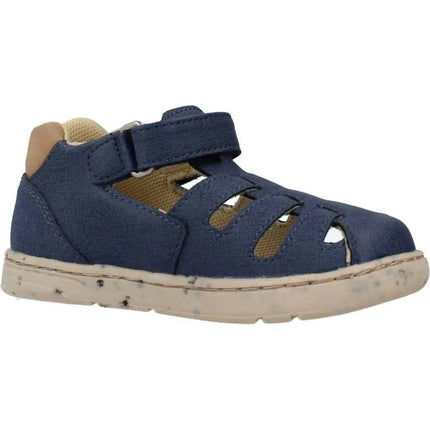 Chicco Gioacchino Sandals for Boys, Blue Synthetic Slip-On with Textile Lining, Perfect for Spring/Summer, Breathable Summer Design.