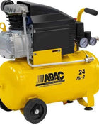 Abac air compressor 24 ltr. Power 2 hp. Pressure 8 bar. Suction 190 l/min. Compact and efficient.