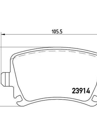 Brake pad set p 85 073 brembo