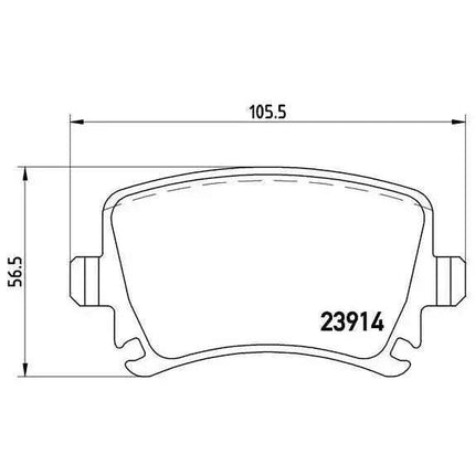 Brake pad set p 85 073 brembo
