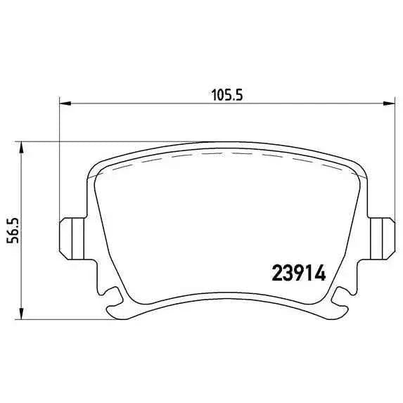 Brake pad set p 85 073 brembo