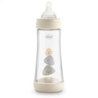 Chicco Perfect5 Baby Bottle 300ml 4M+ with fast flow, designed to adapt to the unique sucking rhythm of each baby, featuring a hygienic, extra soft silicone nipple for optimal grip and comfort.