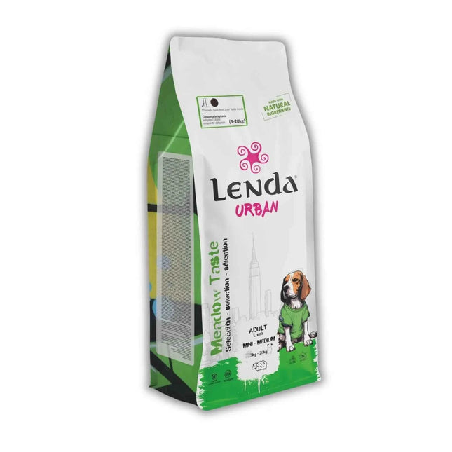 Lenda Urban Meadow - Natural Lamb Dog Food for Adults, 25% Protein, Grain-Free, Includes Glucosamine and Chondroitin for Immune Support, 3601 Kcal/Kg, Perfect for Large Breeds.