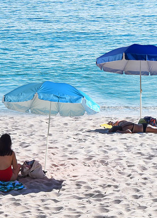 Ombrellone da spiaggia pieghevole S7 STAR, ombrellone grande 160-240 cm, ombrellone leggero con protezione solare UPF+50, ombrellone da spiaggia resistente, per piscina all'aperto