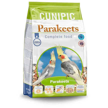 Pack of 3x1Kg-Bunipic Full Food for Nymphs and Cotorras