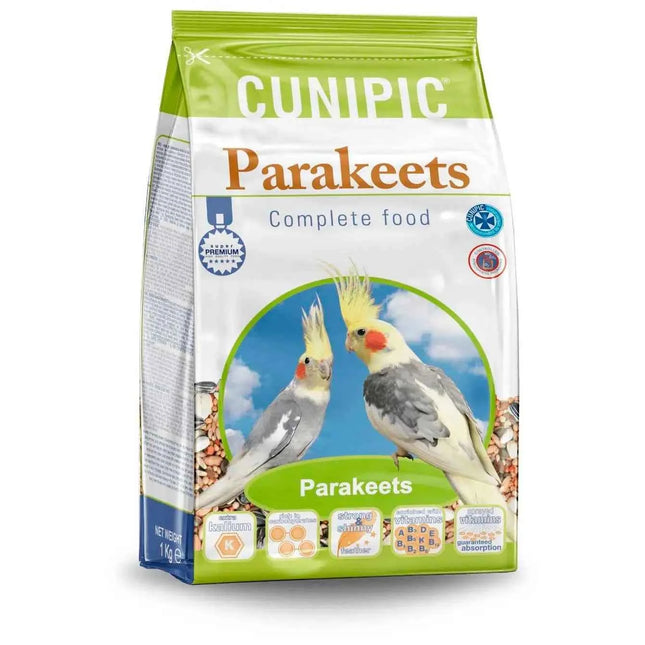 Pack of 3x1Kg-Bunipic Full Food for Nymphs and Cotorras
