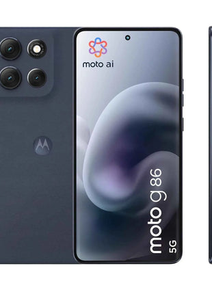 Moto G86 POWER smartphone 5G with 8GB RAM and 512GB storage, 6.67" pOLED Super HD display, MediaTek Dimensity 7300 processor, dual 50MP+8MP camera, 6720mAh battery with TurboPower 30W, Android 15, IP68/IP69 rated.