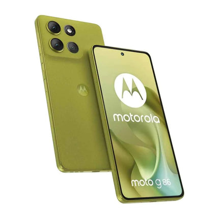 Moto G86 POWER smartphone 5G with 6.67" pOLED display, MediaTek Dimensity 7300 processor, 8GB RAM (expandable), 512GB storage, 50MP dual camera, 6720mAh battery, IP68/IP69 resistance, Android 15, and dual SIM capability.