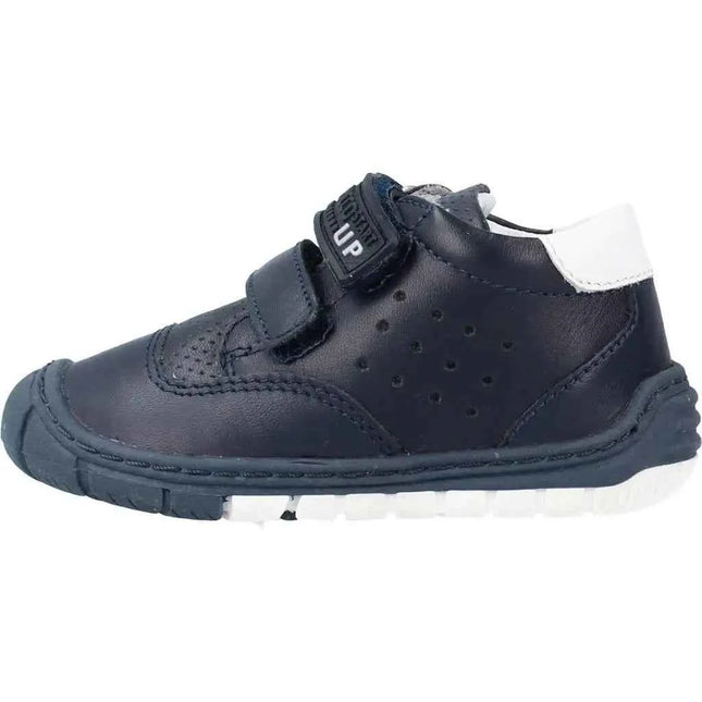 Chicco Dankan Blue Leather Shoes for Boys with Leather Lining, Spring/Summer 24, Pegged Construction, Anti-Slip Sole.