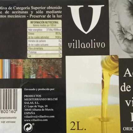 Villaolivo - extra virgin olive oil pet 2l – gourmet |   Practical and versatile format |   Harvest 2025 - 2026