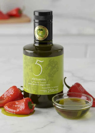 5 Elementos - Picual Extra Virgin Olive Oil 250ml, Intensity and Authentic Flavor, SIQEV Quality