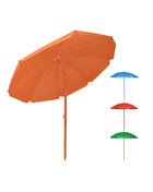 Mediawave Store Ombrellone da spiaggia TNT Pelican H185cm Inclinabile 8 stecche Palo in alluminio