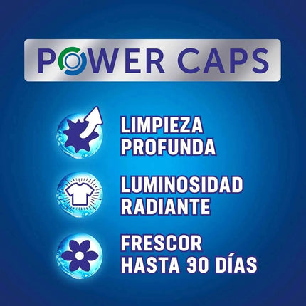 Pack of 3 or 4 packs (99 washes or 132 washes) of wipp express power caps detergent in washing machine, 33 doses, deep cleaning, effective in cold water