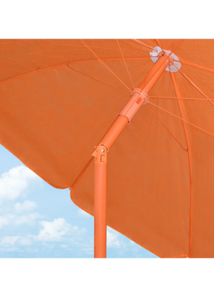 Mediawave Store Ombrellone da spiaggia TNT Pelican H185cm Inclinabile 8 stecche Palo in alluminio