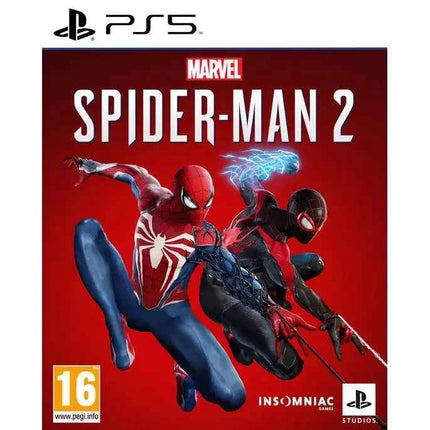 Marvel's Spider-Man 2 PS5 ES, PlayStation 5 game with Italian audio and text, developed by Insomniac Games, ideal for gamers seeking action-adventure video games on PS5.