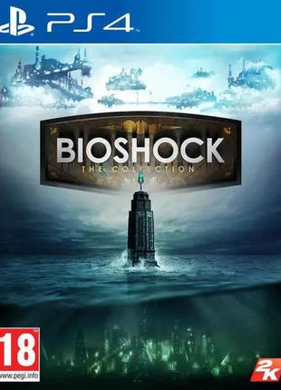 Bioshock The Collection PS4 UK, a thrilling PS4 game featuring all single-player content from Bioshock, Bioshock 2, and Bioshock Infinite, beautifully remastered in high resolution for an immersive gaming experience.