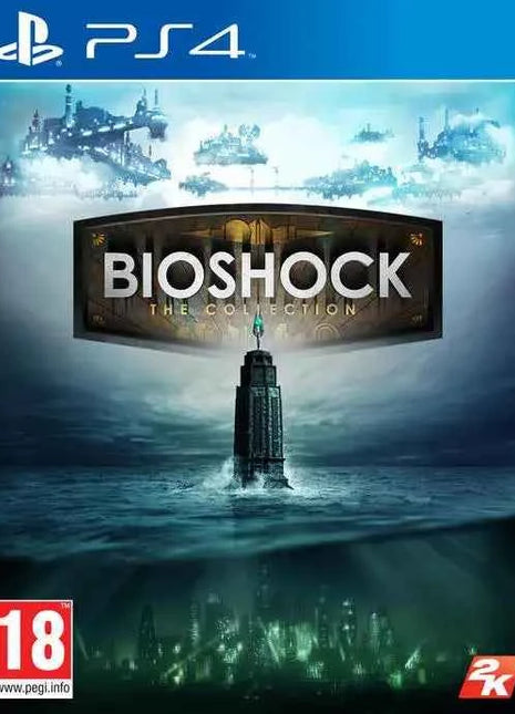 Bioshock The Collection PS4 UK, a thrilling PS4 game featuring all single-player content from Bioshock, Bioshock 2, and Bioshock Infinite, beautifully remastered in high resolution for an immersive gaming experience.