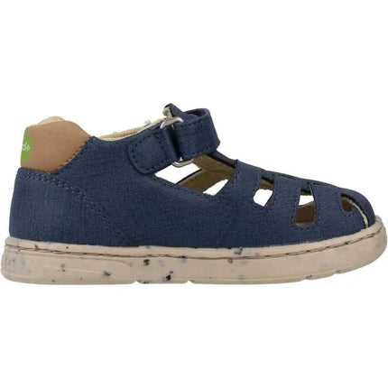 Chicco Gioacchino Sandals for Boys, Blue Synthetic Slip-On with Textile Lining, Perfect for Spring/Summer, Breathable Summer Design.